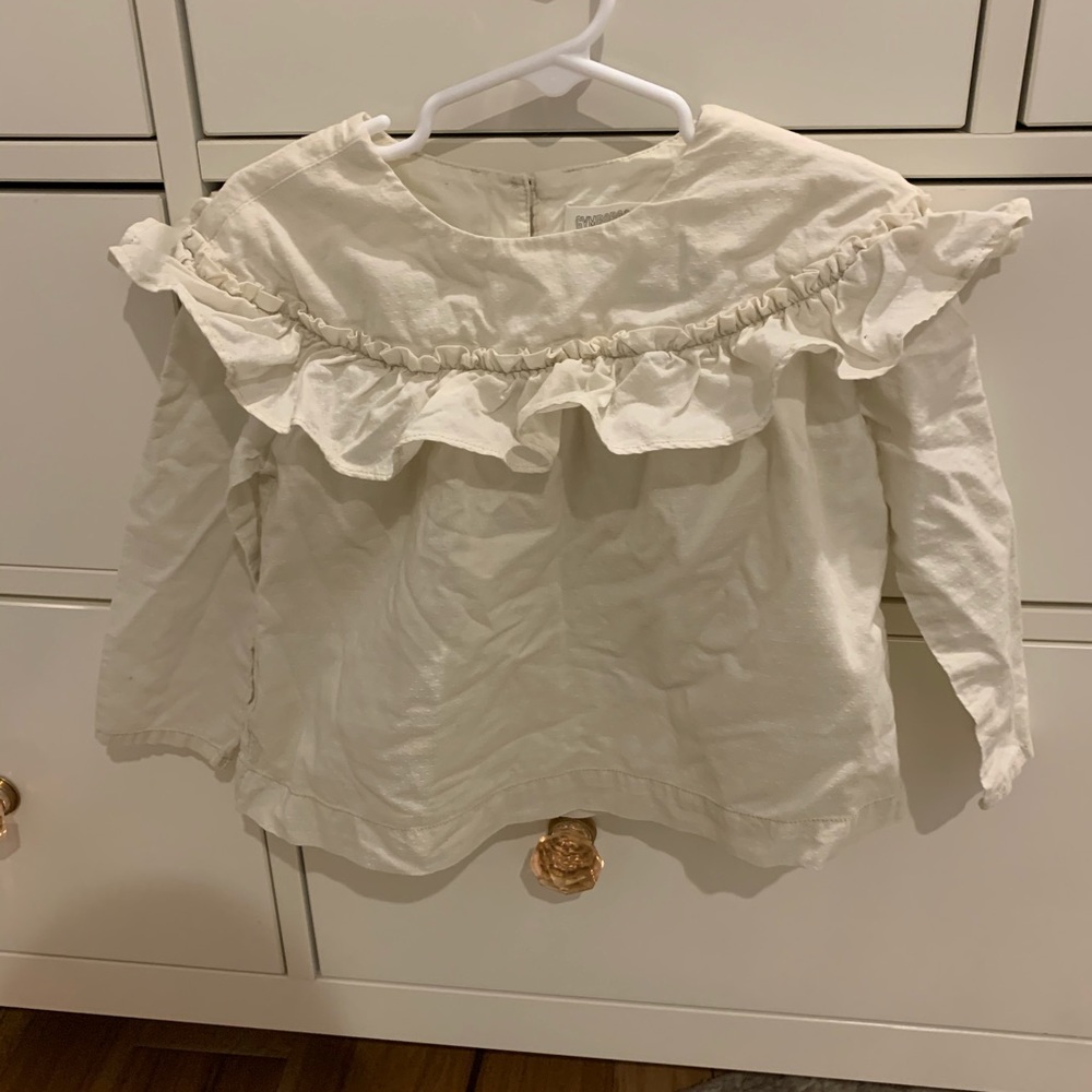 Gymboree Off White Ruffle Blouse
